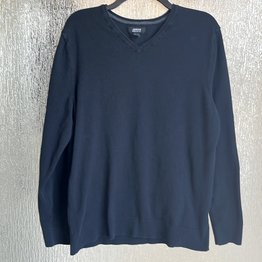 Alfani regular fit large men's black sweater